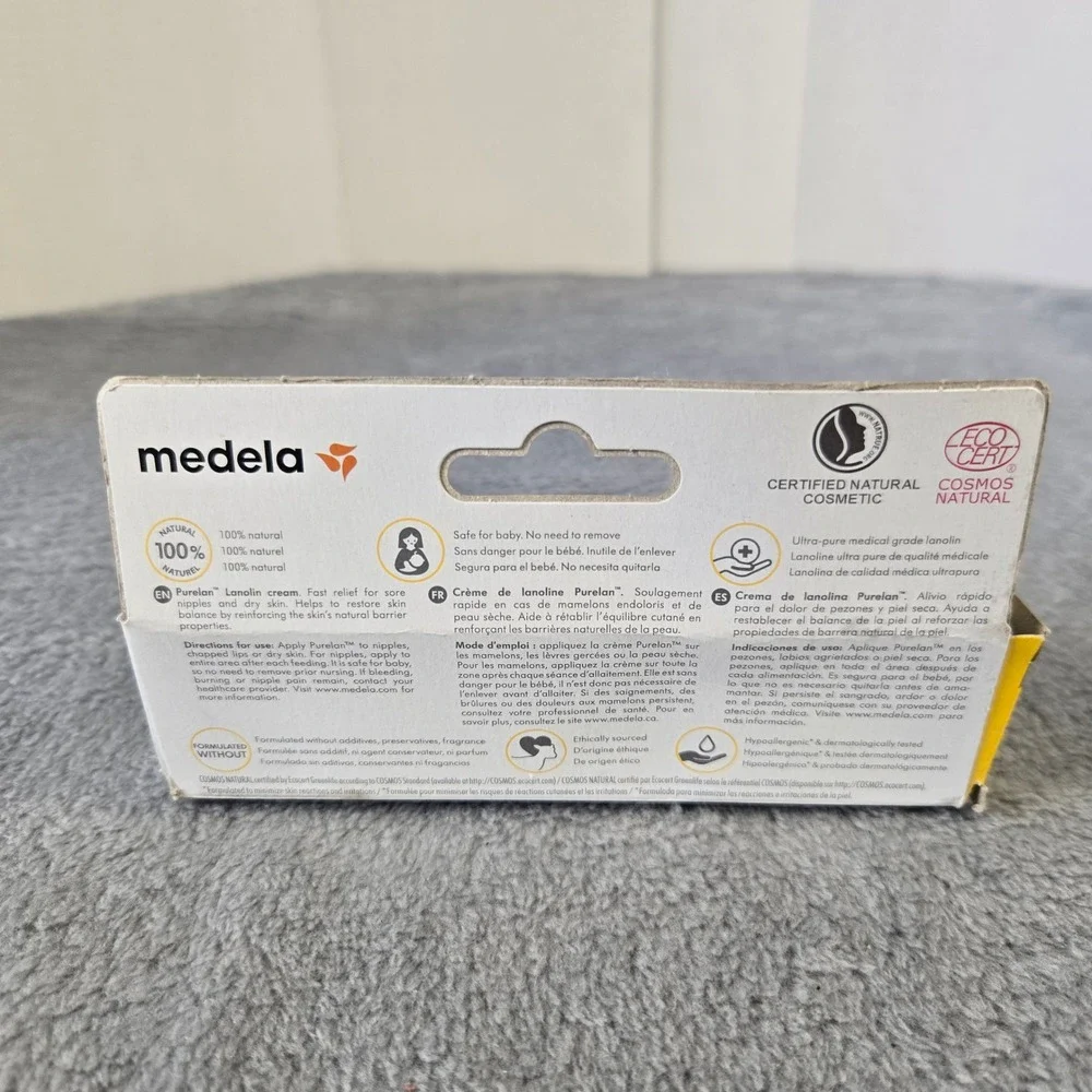Medela Purelan Lanolin Cream 1.3oz 37g Sore Nipple Relief 100% Natural New